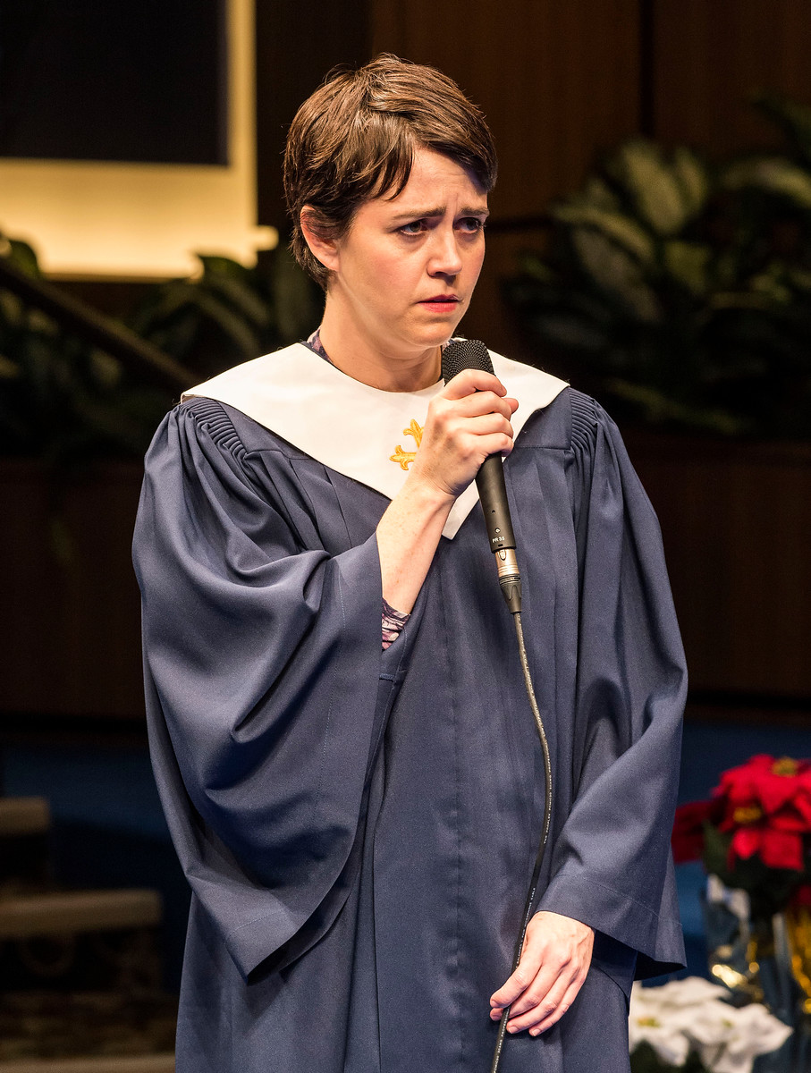Emily Donahoe in The Christians at the Center Theatre Group/Mark Taper Forum.