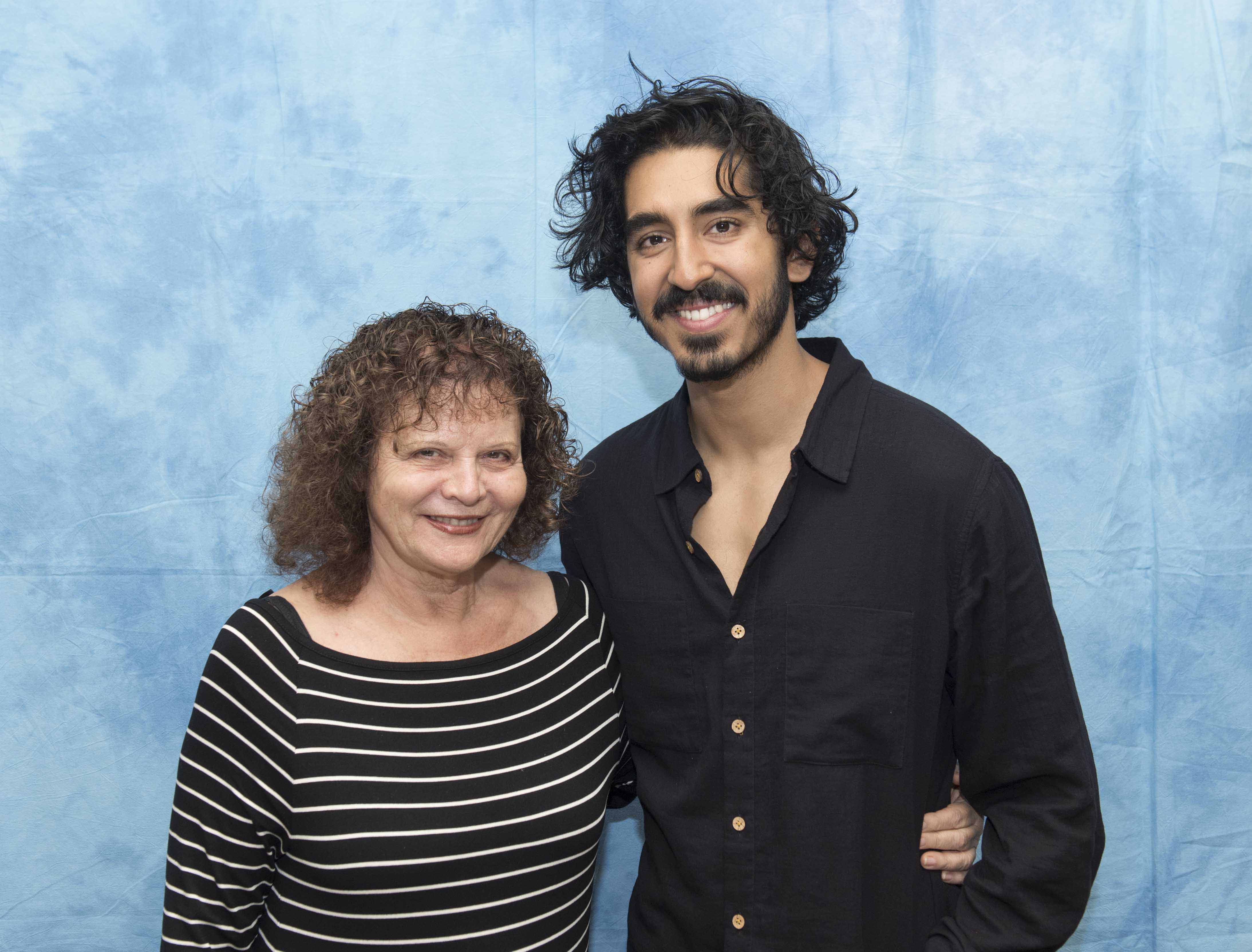 Elisa Leonelli with Dev Patel