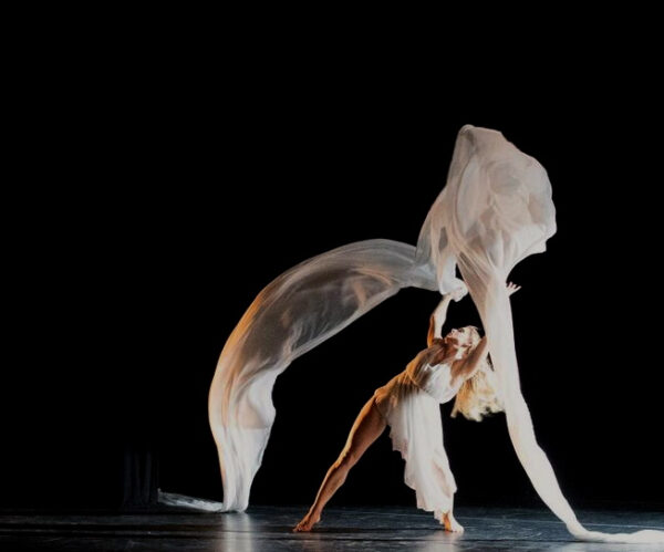 Dancer with white scarf