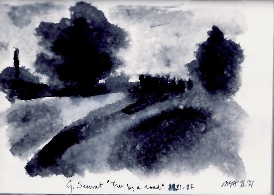 Rendering of Seurat's drawing