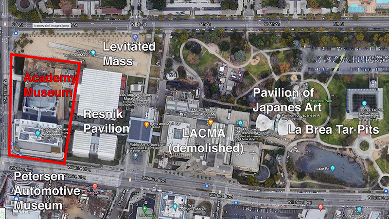 General view of area surrounding the Academy Museum