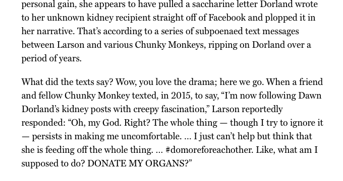 text from an article on The Cut about how the group chat was subpoenaed.