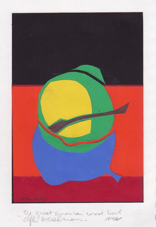 A humorous take on Wesselman's flat treatment of three dimensional subjects