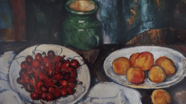 illustrates Cezanne's use of colour to formal advantage