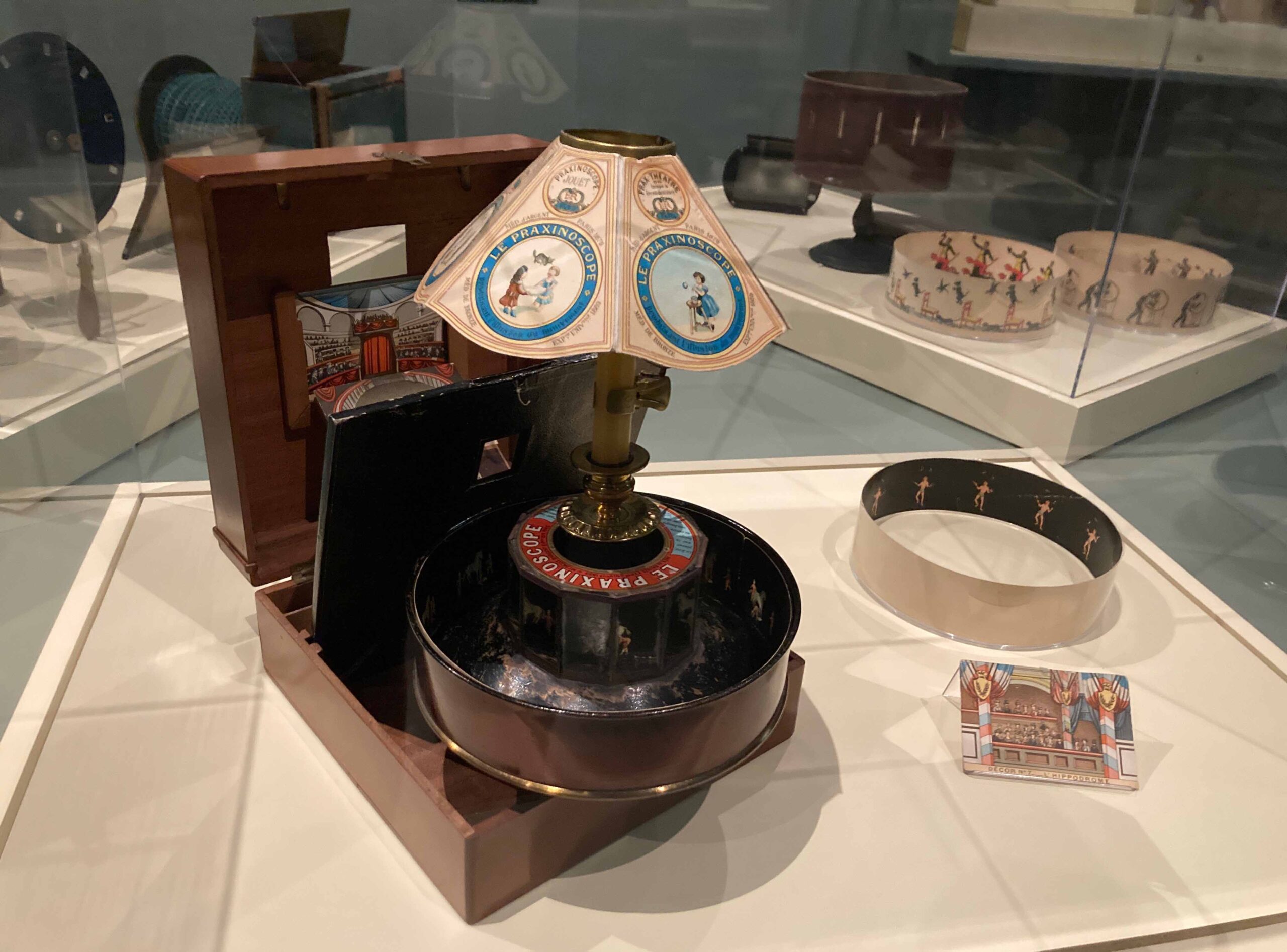 Praxinoscope from City of Cinema: Paris 1850-1907 exhibit. (c) Elisa Leonelli