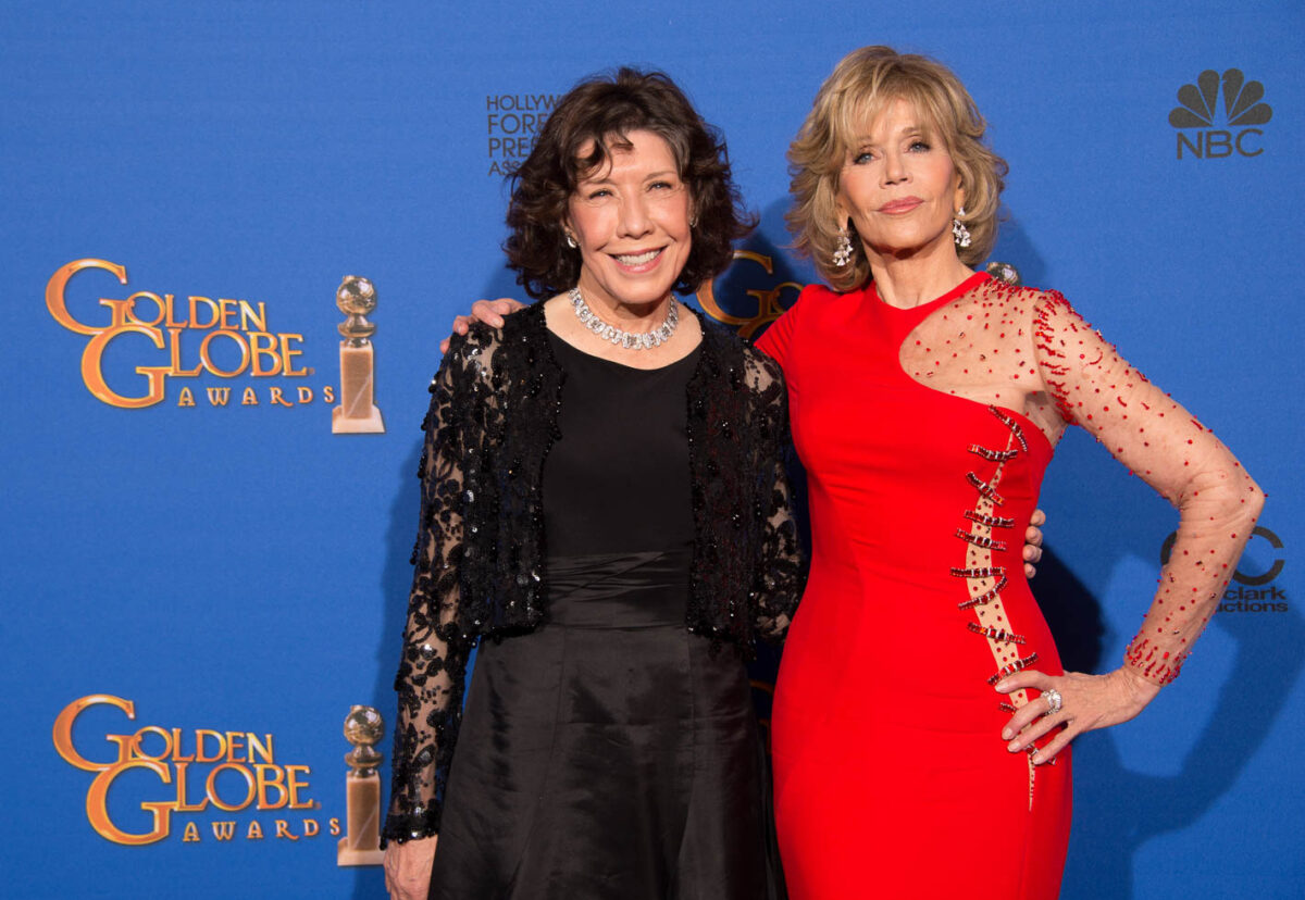 Lily Tomlin, Jane Fonda (c) HFPA 2015