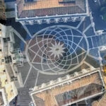 An aereal view of Rome's capitol plaza