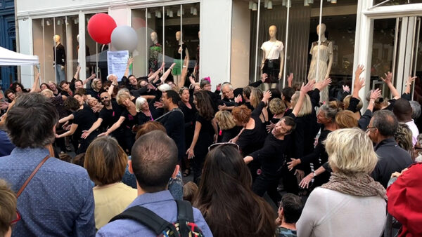 Singing on the street