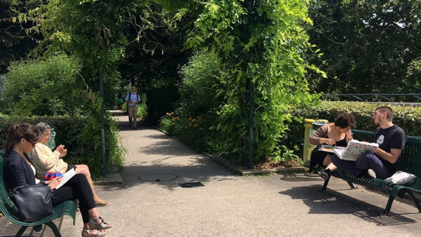 Resting at the promenade