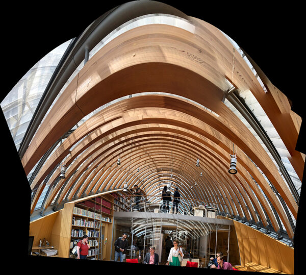 View of the central hall