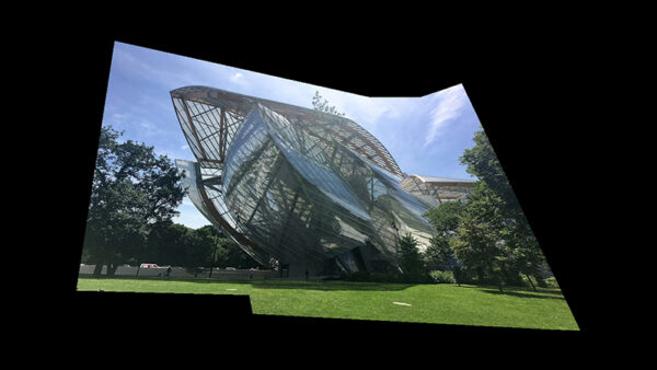 View of the Vuitton building