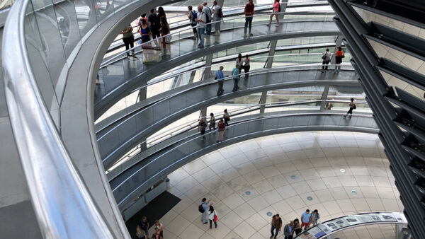 View of the Reichstag from above