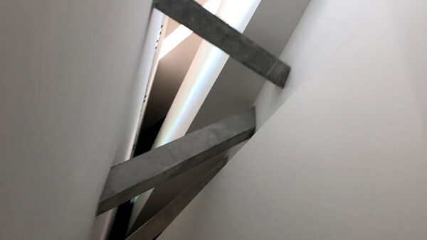 Looking uo at the museum