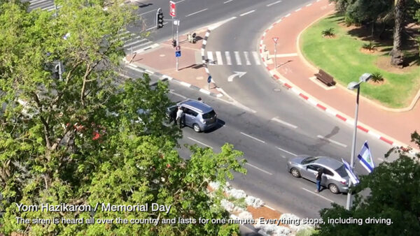 Stopping cars for Memorial Day