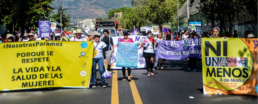 international women's day in el salvador where among other things they are fighting for a woman's sexuality