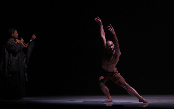 A dancer with a singer
