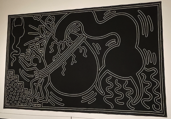 Blacl and white painting