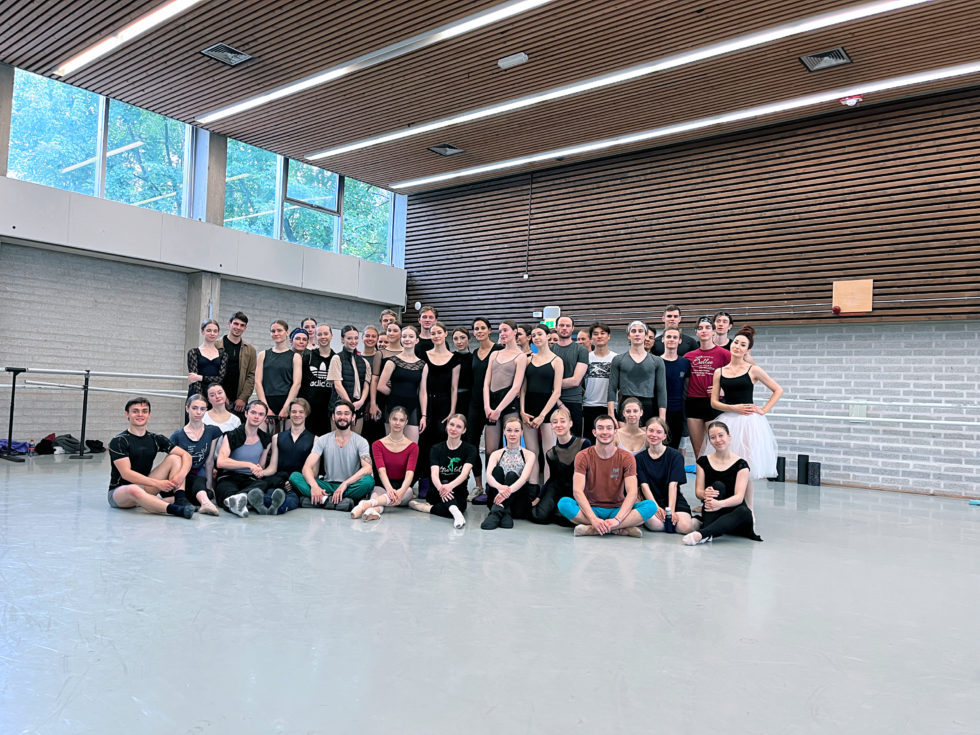 A group of dancers pose