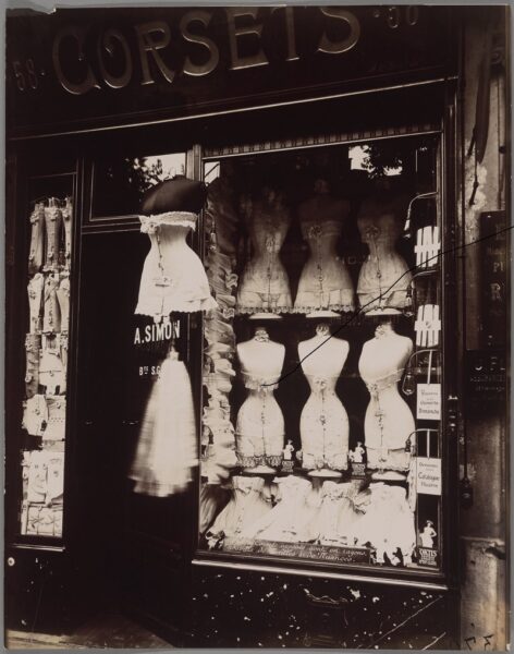 Eugene Atget, Boulevard de Strasbourg, 1912, gelatin silver chloride print, J. Paul Getty Museum, Los Angeles.
