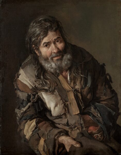 Giacomo Ceruti, Beggar, about 1735–40, oil on canvas, Gothenburg Museum of Art; photo: Gothenburg Museum of Art/Hossein Sehatlou.