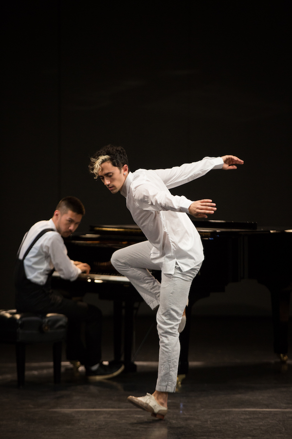 A tap dancer and a pianist