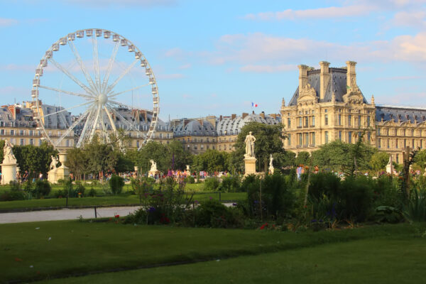 The Tuileries garden in Paris, France