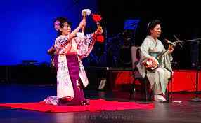 Japanese dancers and musicians