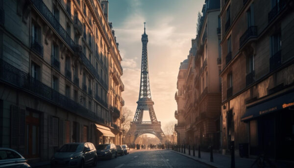 The Eiffel Tower in Paris, France