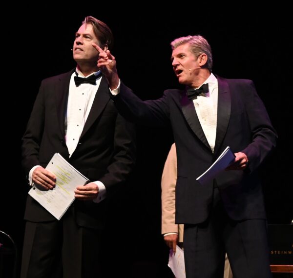 Roger Befeler and Brent Schindele co-star in Sondheim's Follies