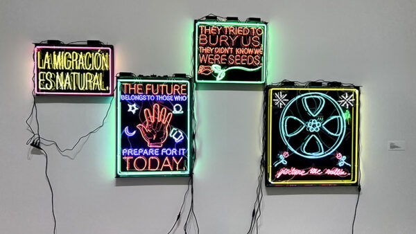 Neon artworks by Martinez