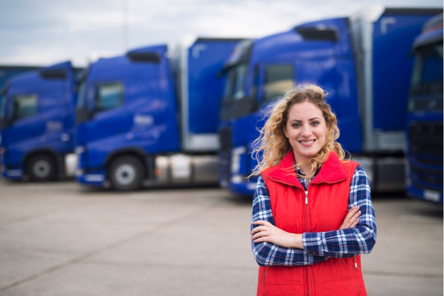 Female truck driver