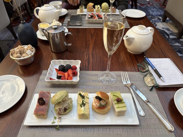 Afternoon tea with finger sandwiches