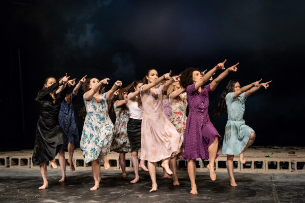 Dancers in different dresses