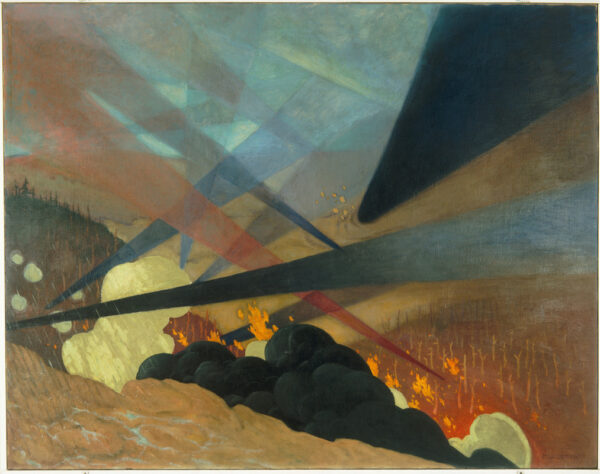Felix Edouard Vallotton, Verdun, 1917, oil on canvas; Musée de l'Armée, Paris.