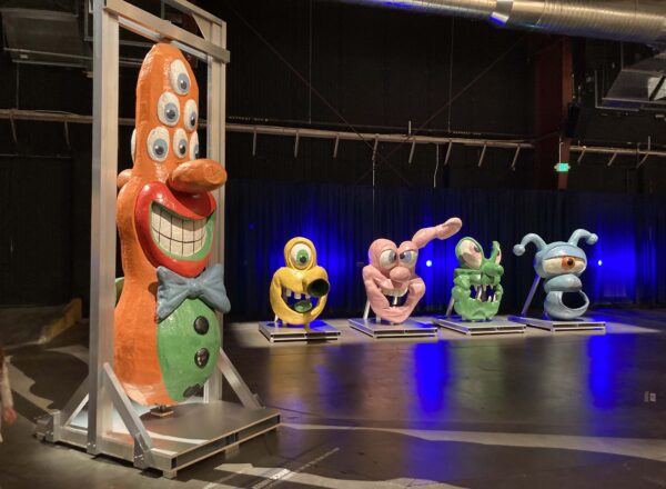Swing ride by Kenny Scharf