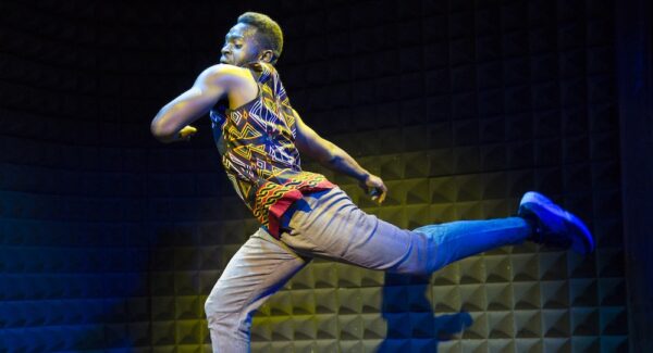 A man in arabesque