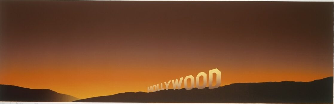 Ed Ruscha, Hollywood, 1968, screenprint; Los Angeles County Museum of Art, Museum Acquisition Fund, © Ed Ruscha, photo © Museum Associates/LACMA.
