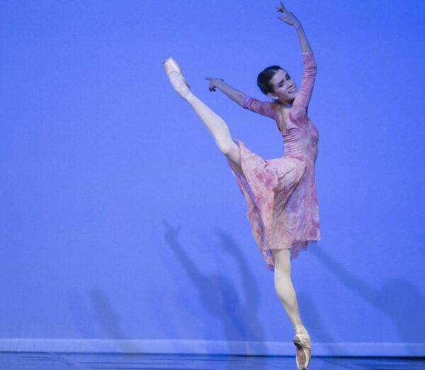 A dancer in pink