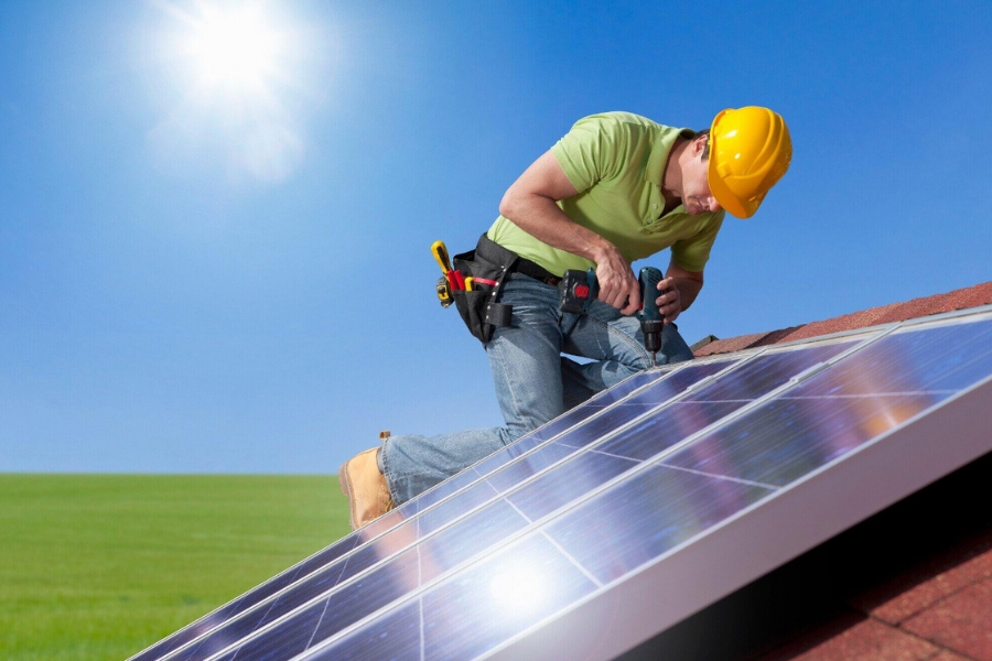 solar panel installation