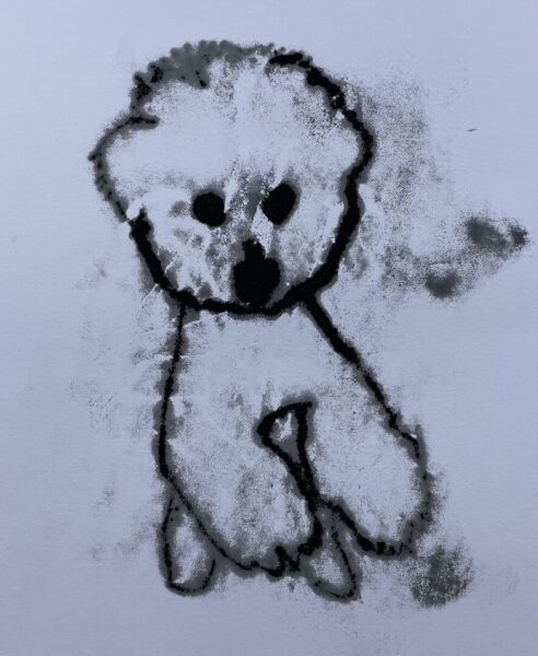 Pup a painting by Uee Jung