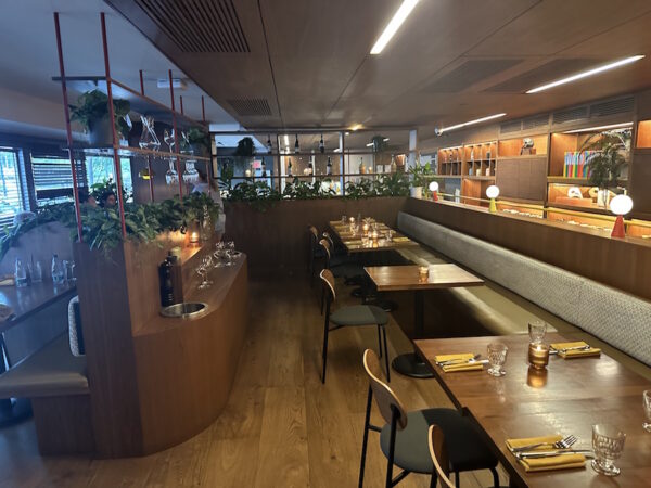 The interior of Bacaro restaurant