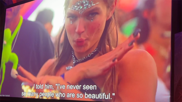 View of a young woman