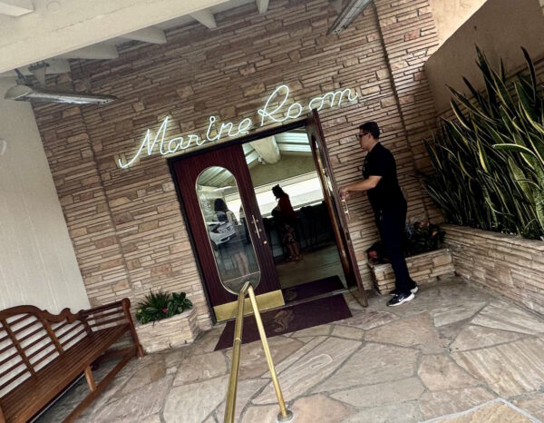 The Marine Room entrance.