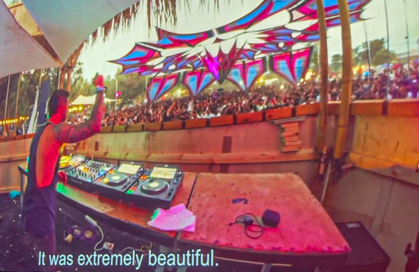 DJ and dancing people