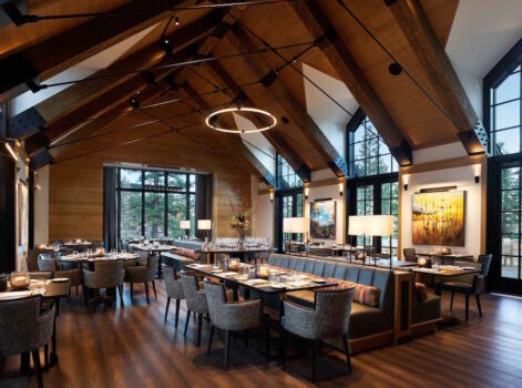 Clear Creek Tahoe's dining room.