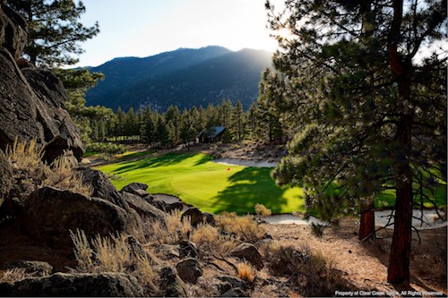 The second hole at Clear Creek Tahoe.