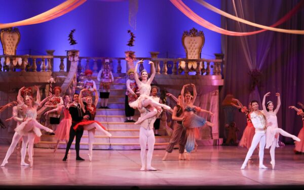 Dancers onstage in Nutcracker