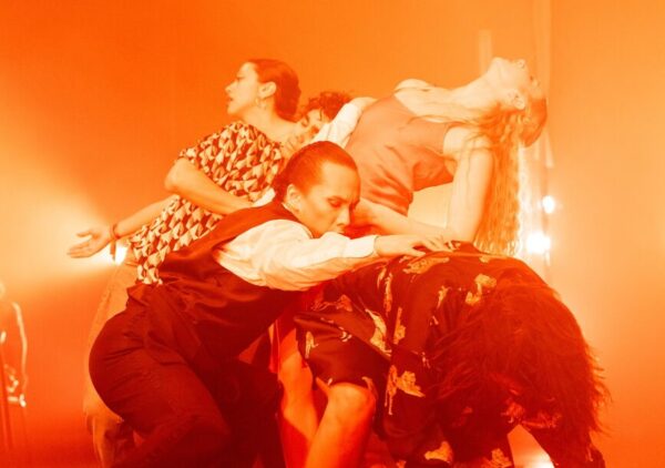A cluster of dancers