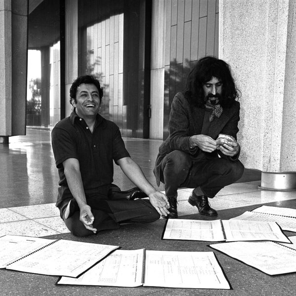 Zubin Mehta and rock musician Frank Zappa