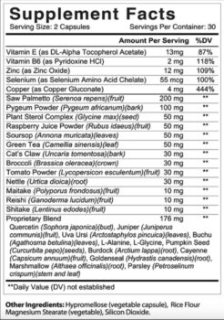 Prostate SP ingredients